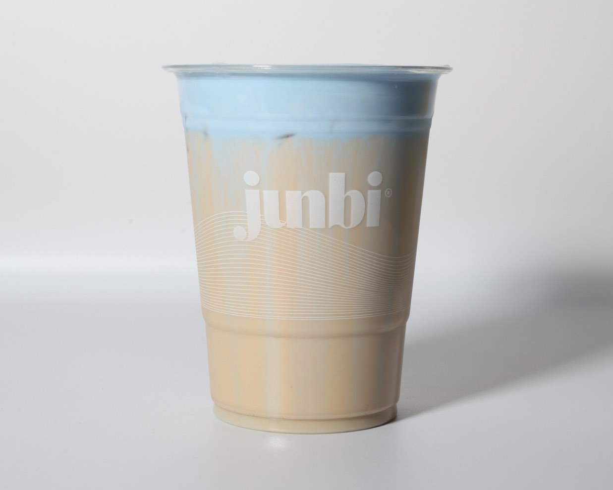 Blue Coconut Cream Cloud Hojicha Latte